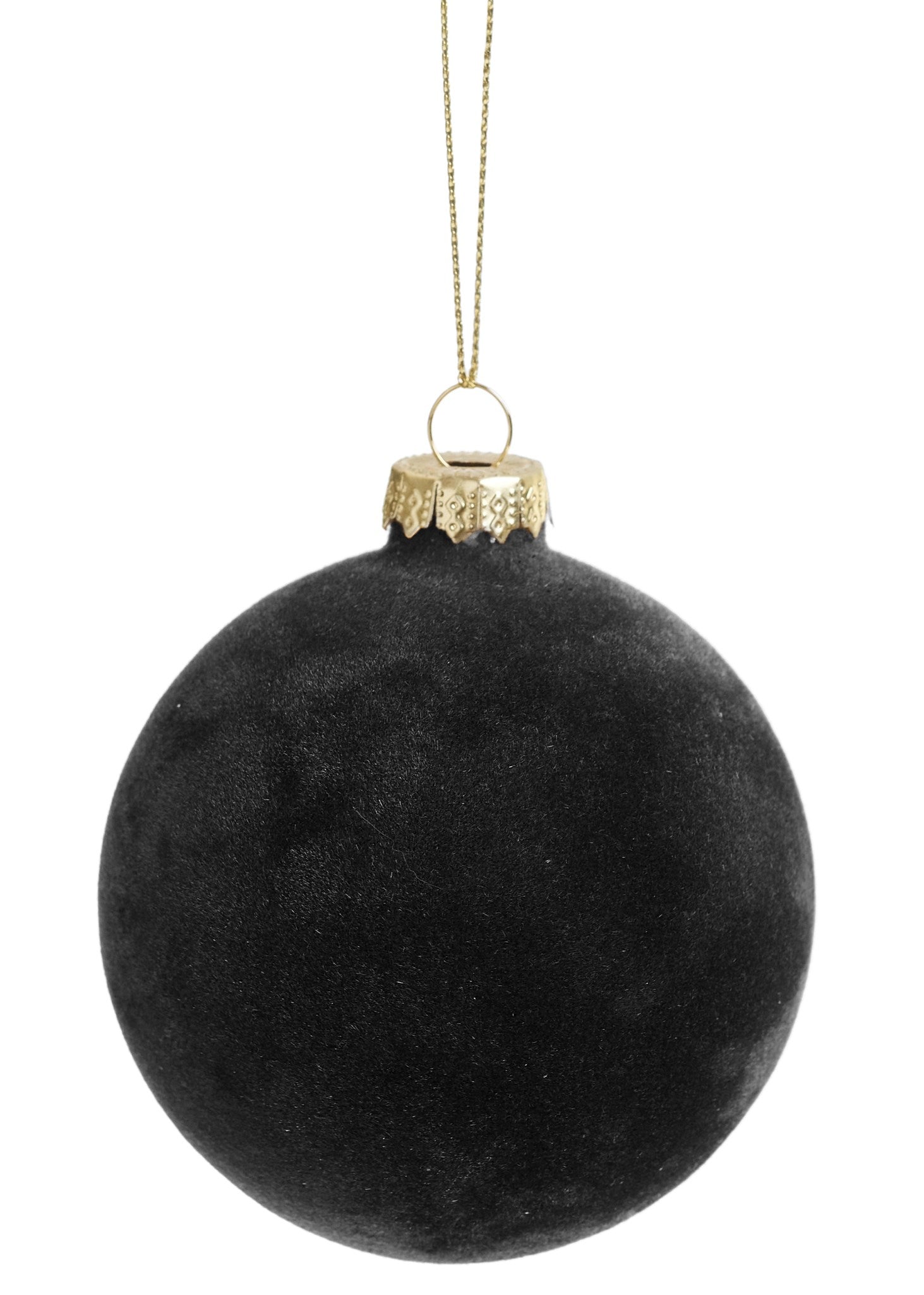 Velvet Grey Glass Ornament