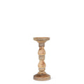 Turned Pillar Wood Candle Holder
