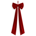 Large Velvet Bow Dark Red 24X72