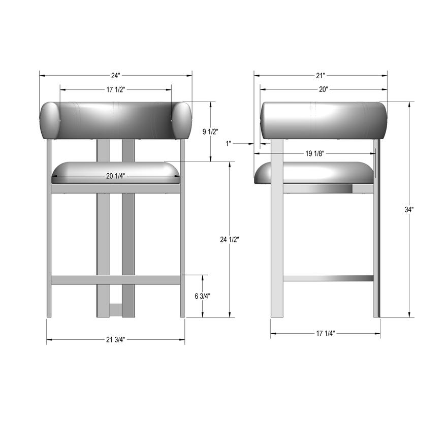 Clarissa Stool by Amisco