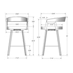 Carmela Swivel Stool