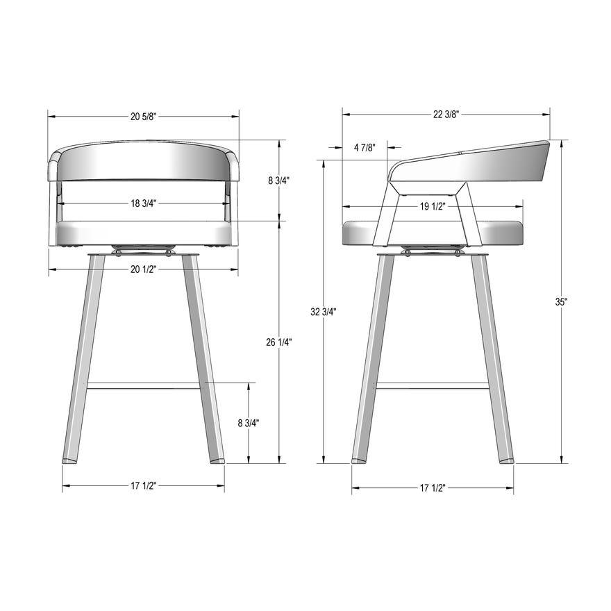 Carmela Swivel Stool