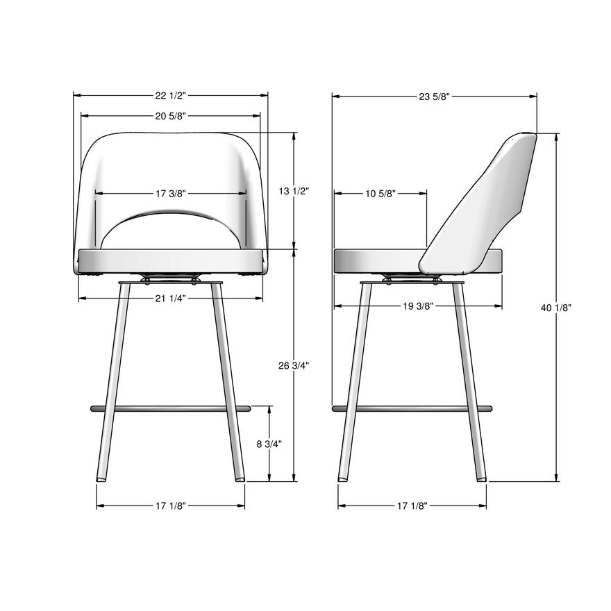 Scarlett Swivel Stool