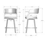 Mazzy Counter Height Stool 26" By Amisco