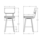 Brixton Swivel Stool