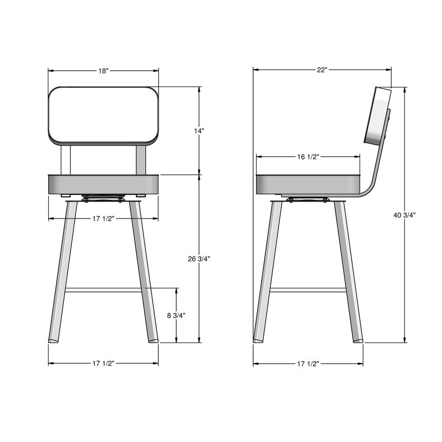 Brixton Swivel Stool