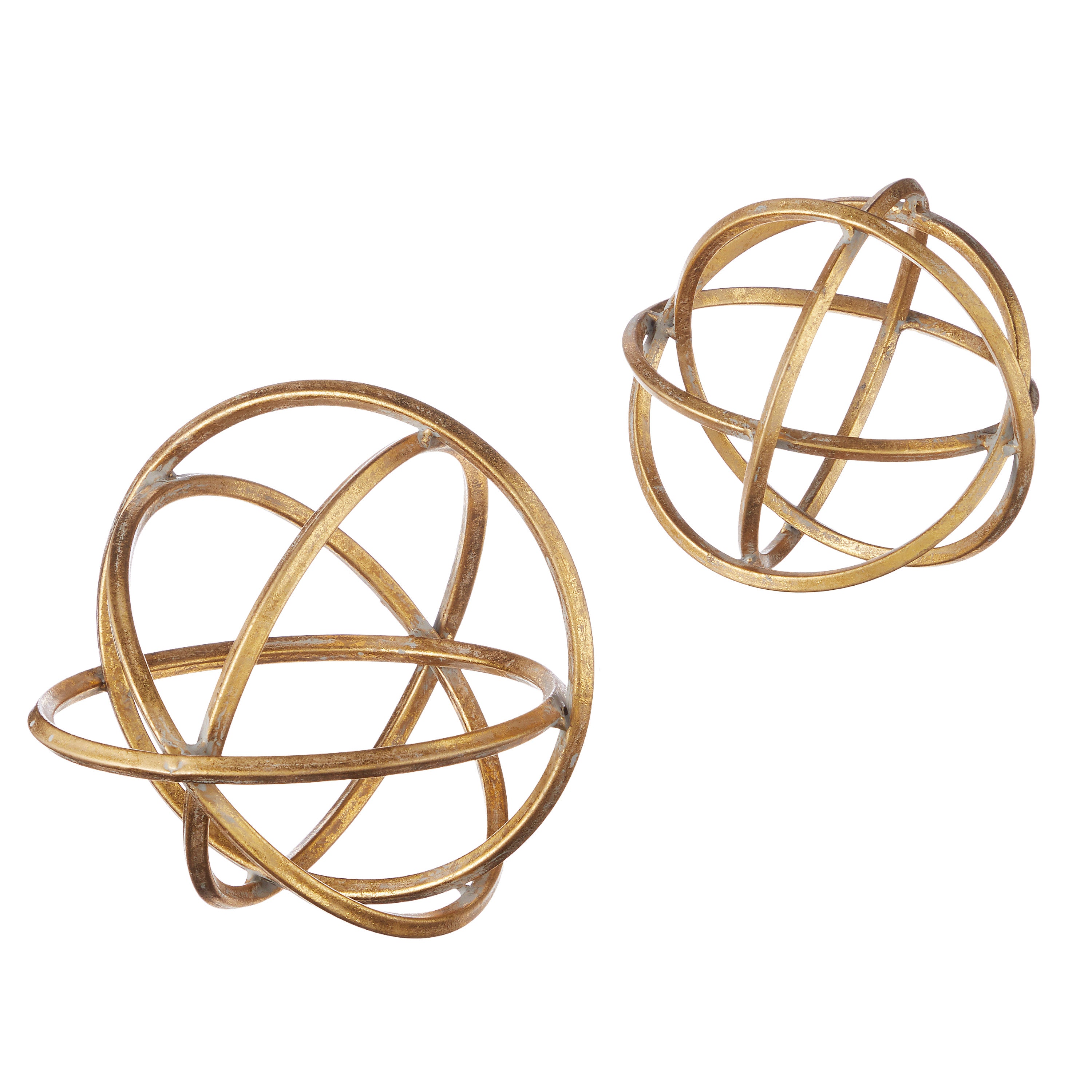 Gold orbs decor Large
