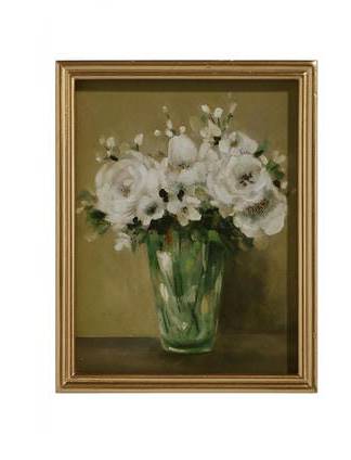 Extra Small Landscape and Flower Framed Wall Art 12 X 9 1/2