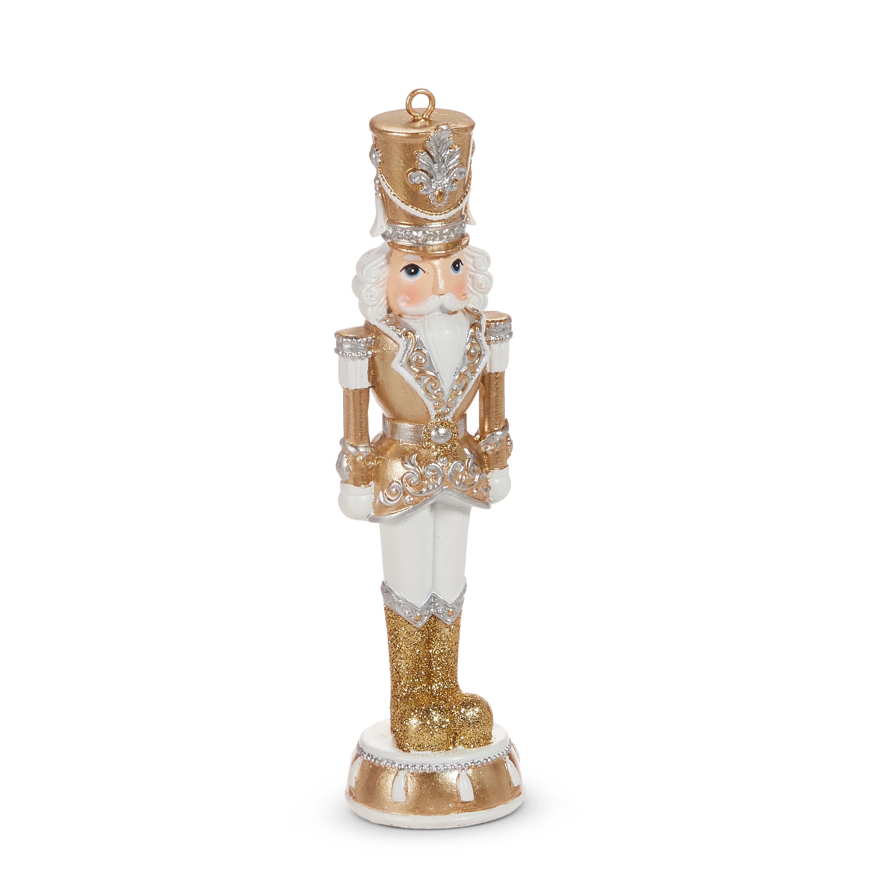 6" Gold and Silver Nutcracker Ornament
