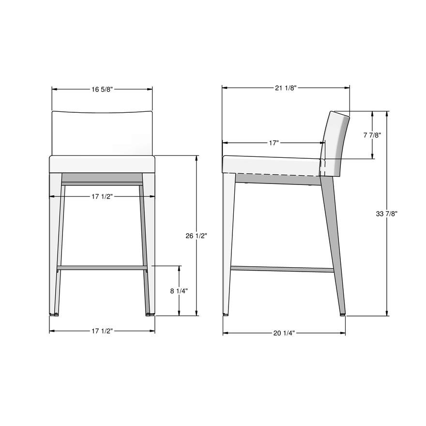 Ethan non swivel stool