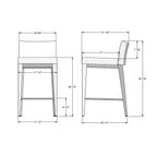 Ethan non swivel stool