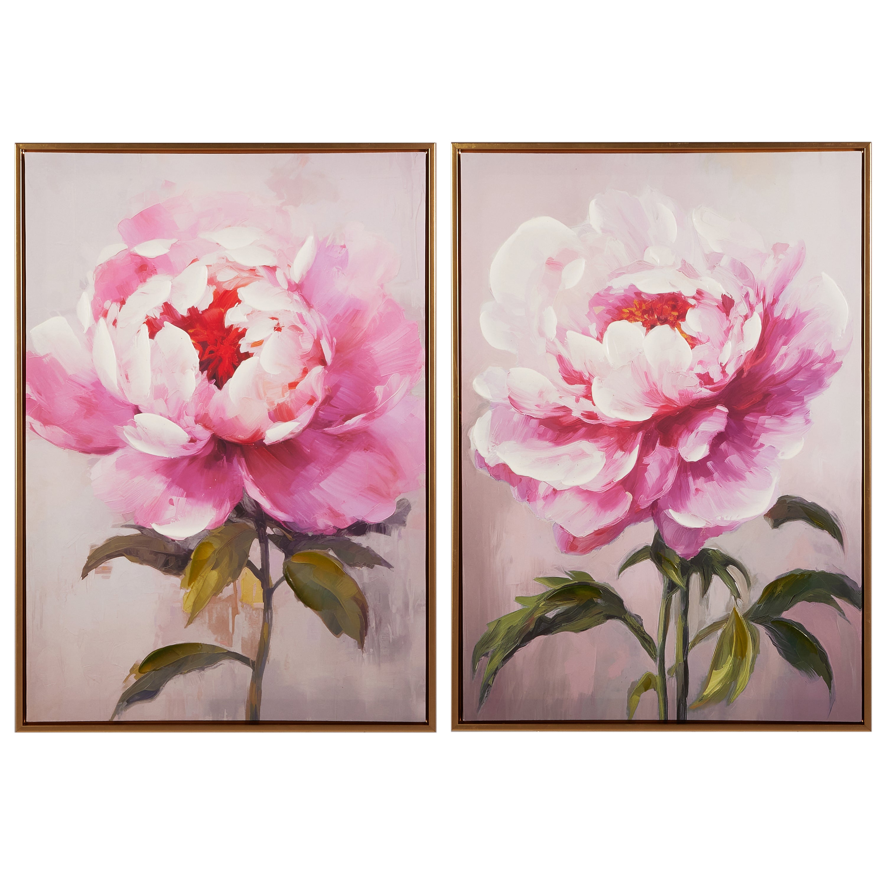 27.5" Pink Peony Wall Art