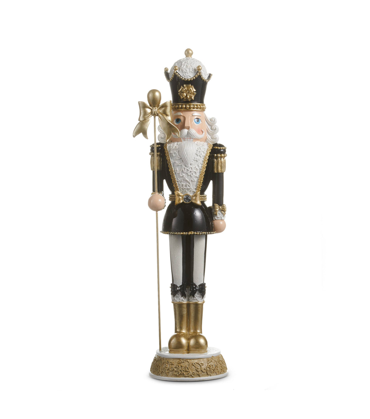 17.75" Black Bow Nutcracker