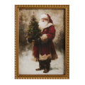18" Christmas Traditions Wall Art with Antique Gold Frame