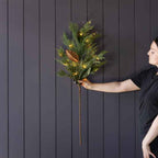Magnolia Norfolk Cypress Mixed Real Touch Stem Pre-Lit 41"