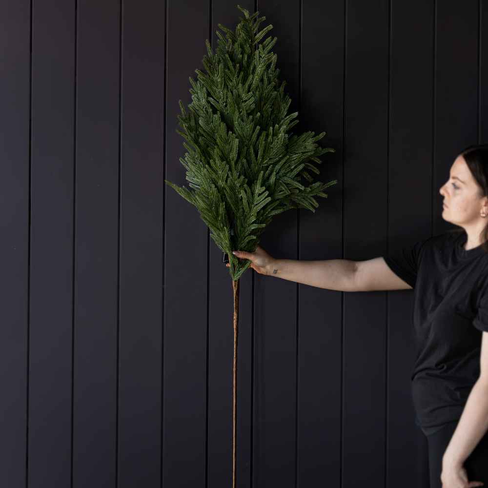 Norfolk Real Touch Green Faux Stems 42" Pre-Lit