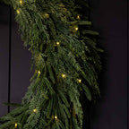 Norfolk & Cypress Mixed Real Touch Garland - 9 Ft Pre Lit LED