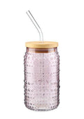 Hobnail Tumbler with Straw- Lilac