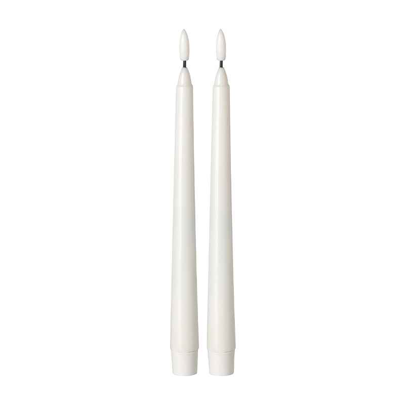 Kozie White Taper Candle 11"