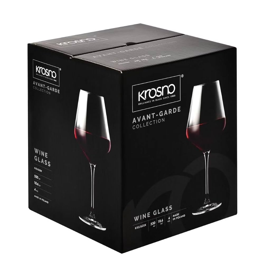 Krosno s/4 red wine glasses