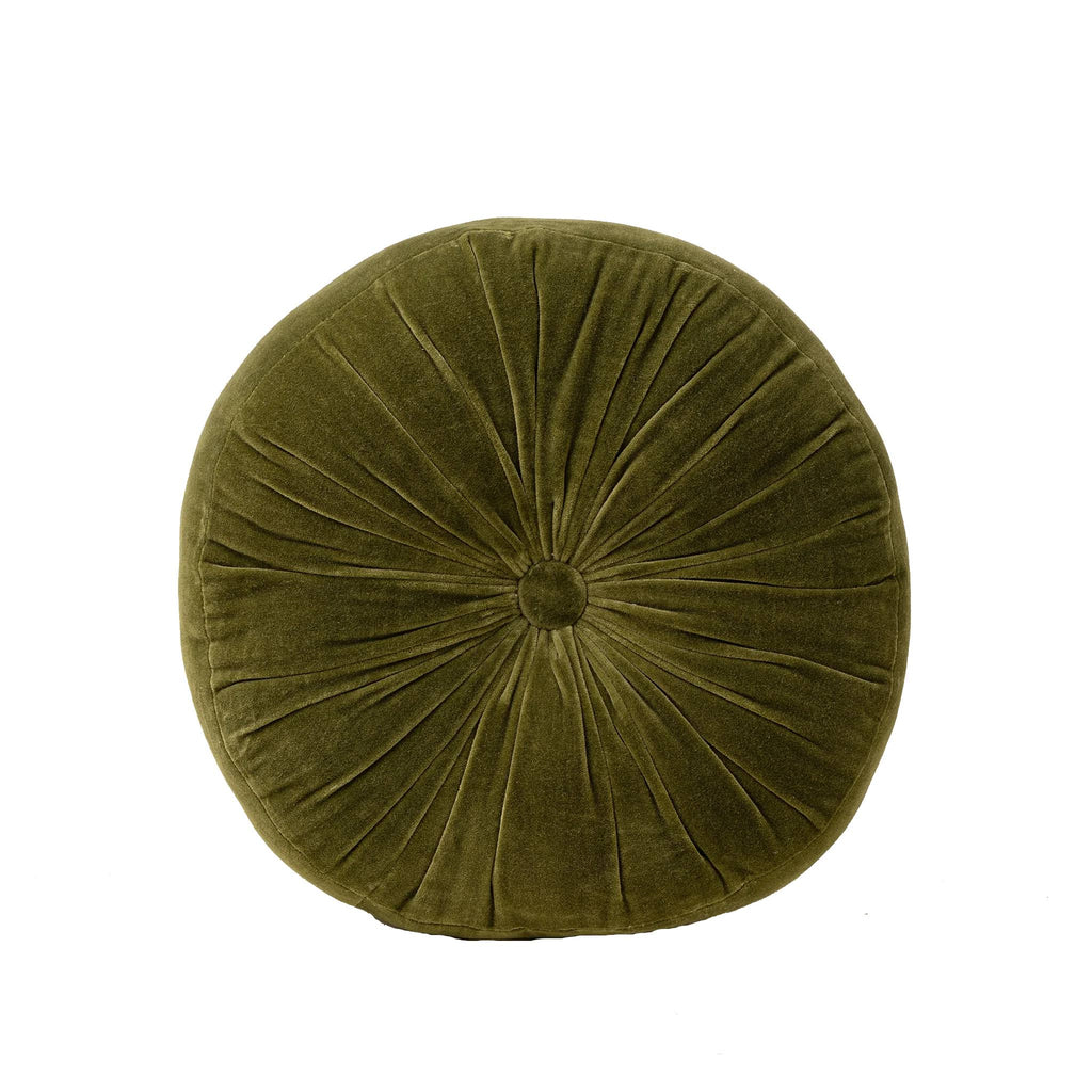 Velvet Tuft Round Cushion