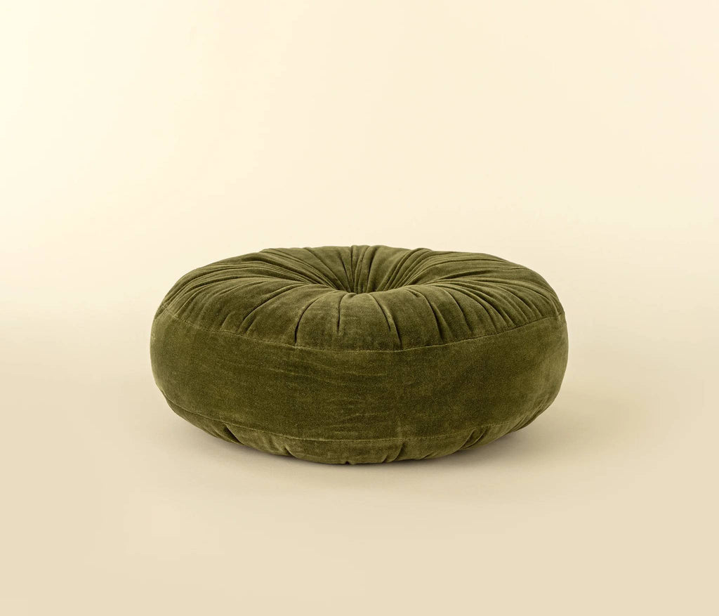 Velvet Tuft Round Cushion