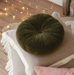 Velvet Tuft Round Cushion