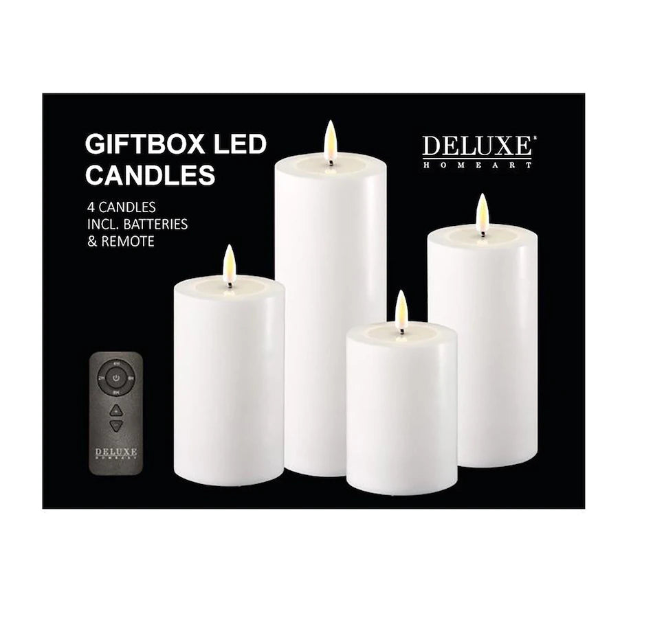 Deluxe Flameless Candle Gifts Set S/4