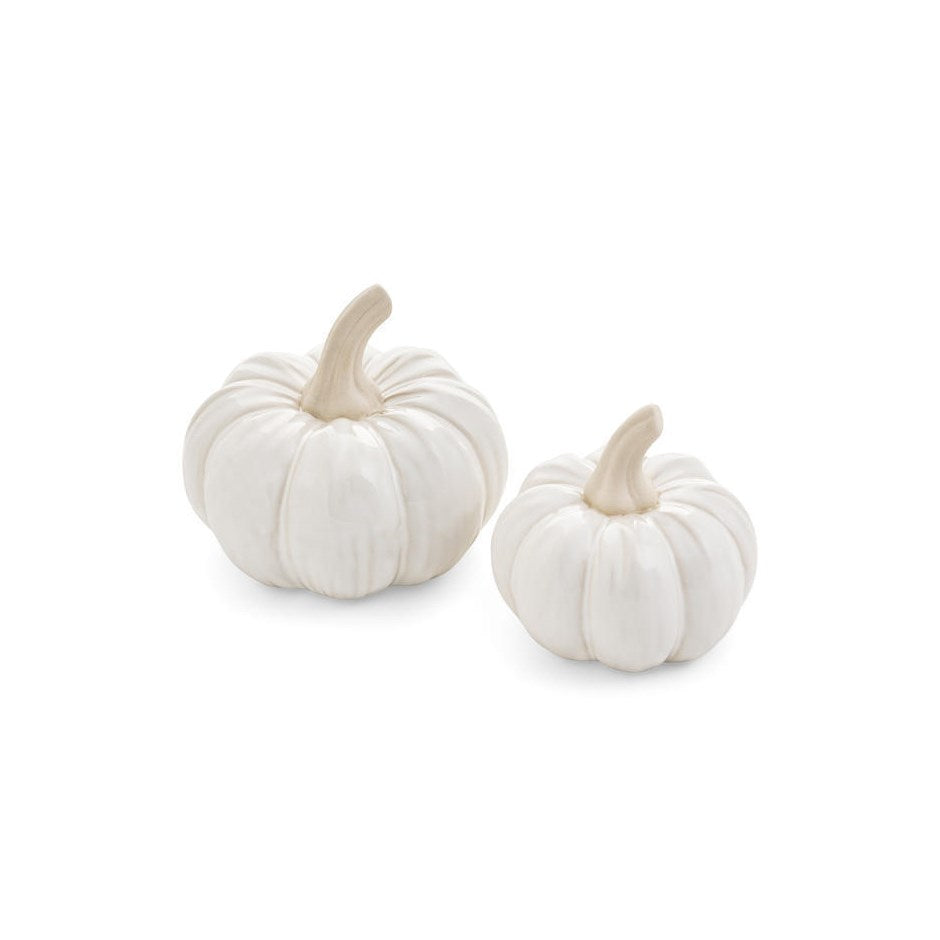 Small Porcelain Pumpkin 4"
