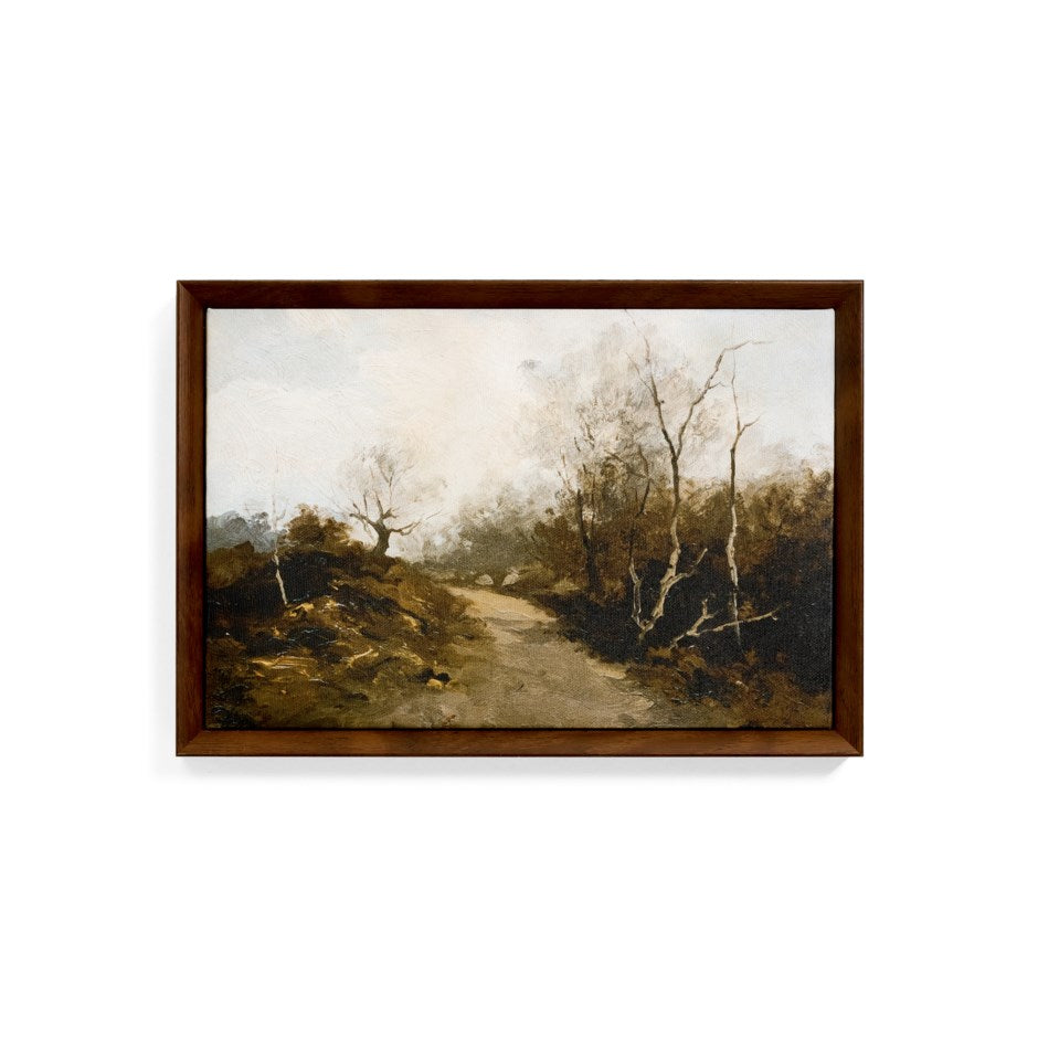 FRAMED CANVAS PRINT PATH FOREST