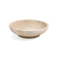 Low Whitewashed Bowl 15.5D