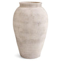 Greek Urn Vase Whitewashed Terracotta