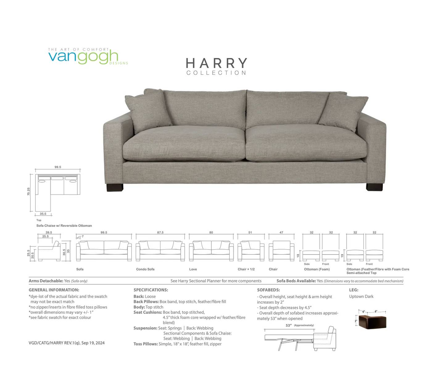 Harry Sofa/ Sectional