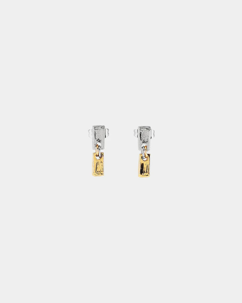 Aglia Two-Tone Earrings
