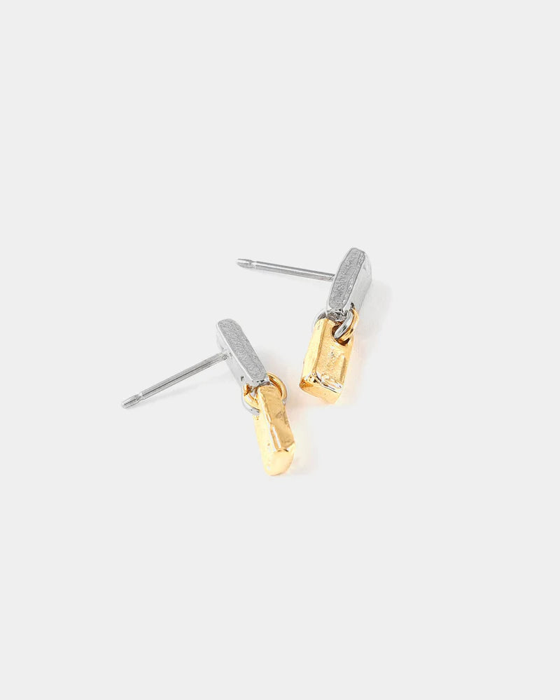 Aglia Two-Tone Earrings