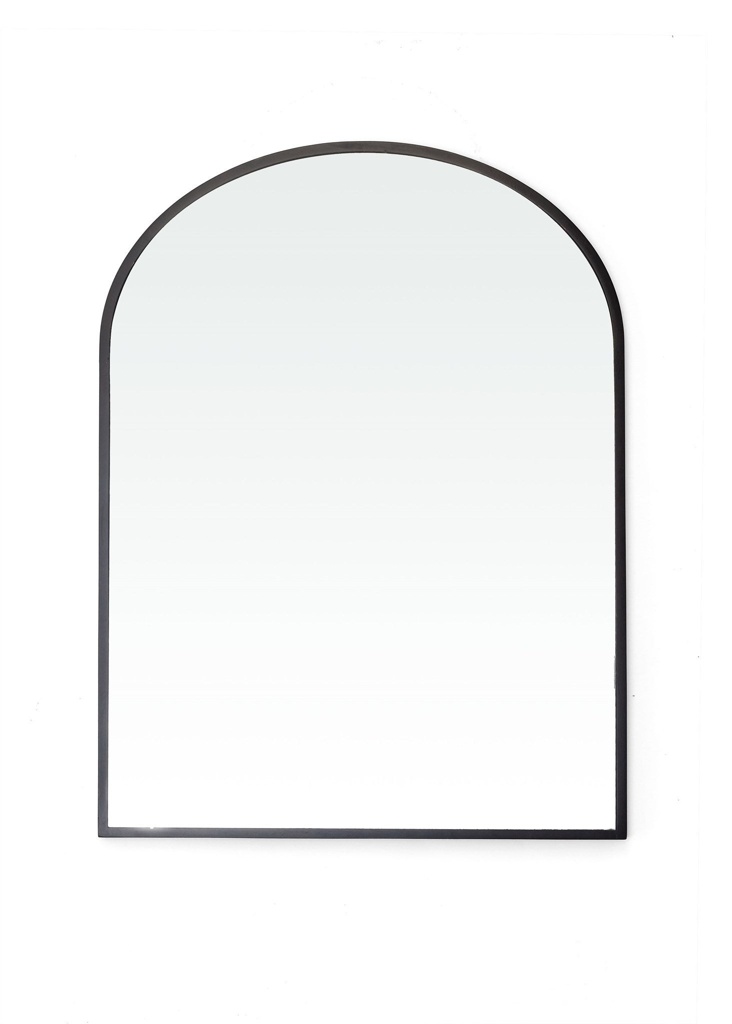 Heidi  Small Arched Mirror Black