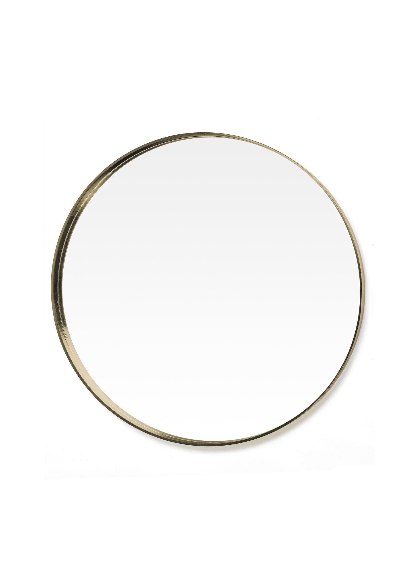 Mora 36" Round Mirror Antique Brass
