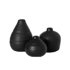 Large Black Bud Vase