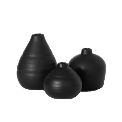 Medium Black Bud Vase