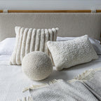 Crush Cushion - Square - Cream