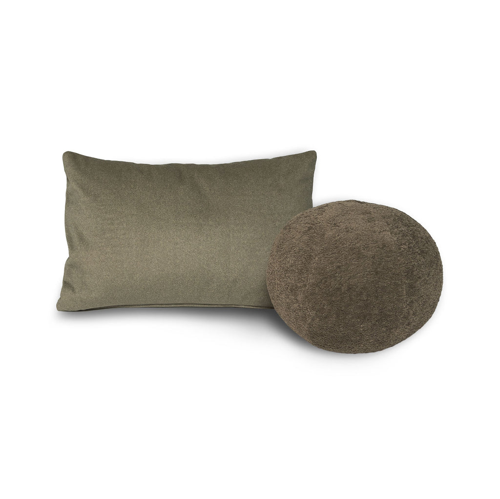 Crush Round Toss Cushion Green