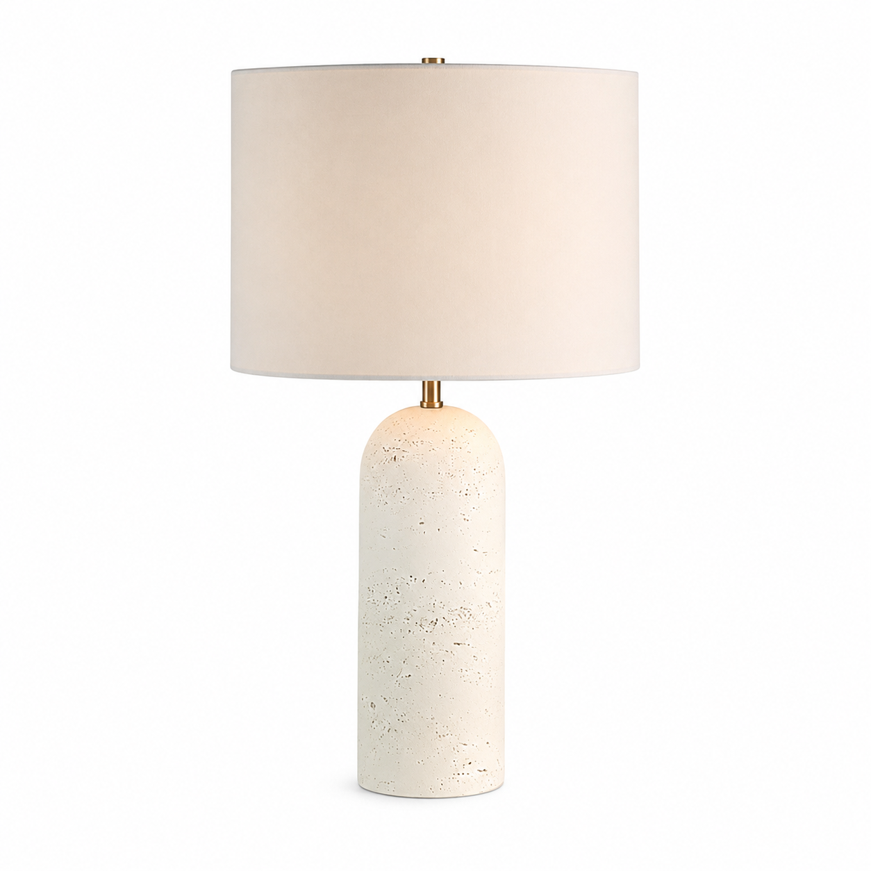 Dorato Travertine Look Table Lamp
