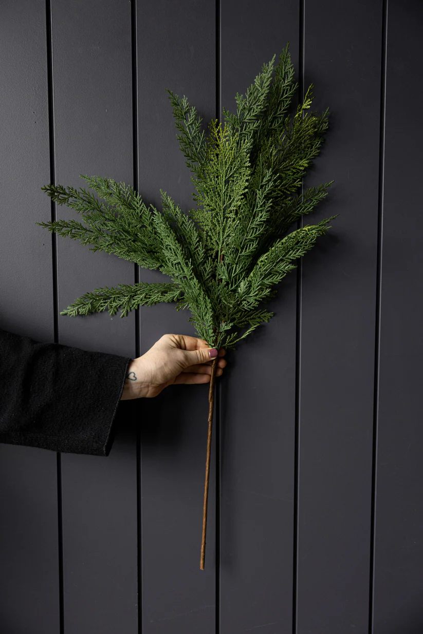 Cypress Leaf Stem Medium 28"