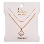 Glimmer Gold with Pearl Necklace Set by K'lani