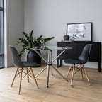 Edie Dining Table - Chrome
