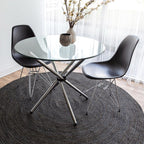 Edie Dining Table - Chrome