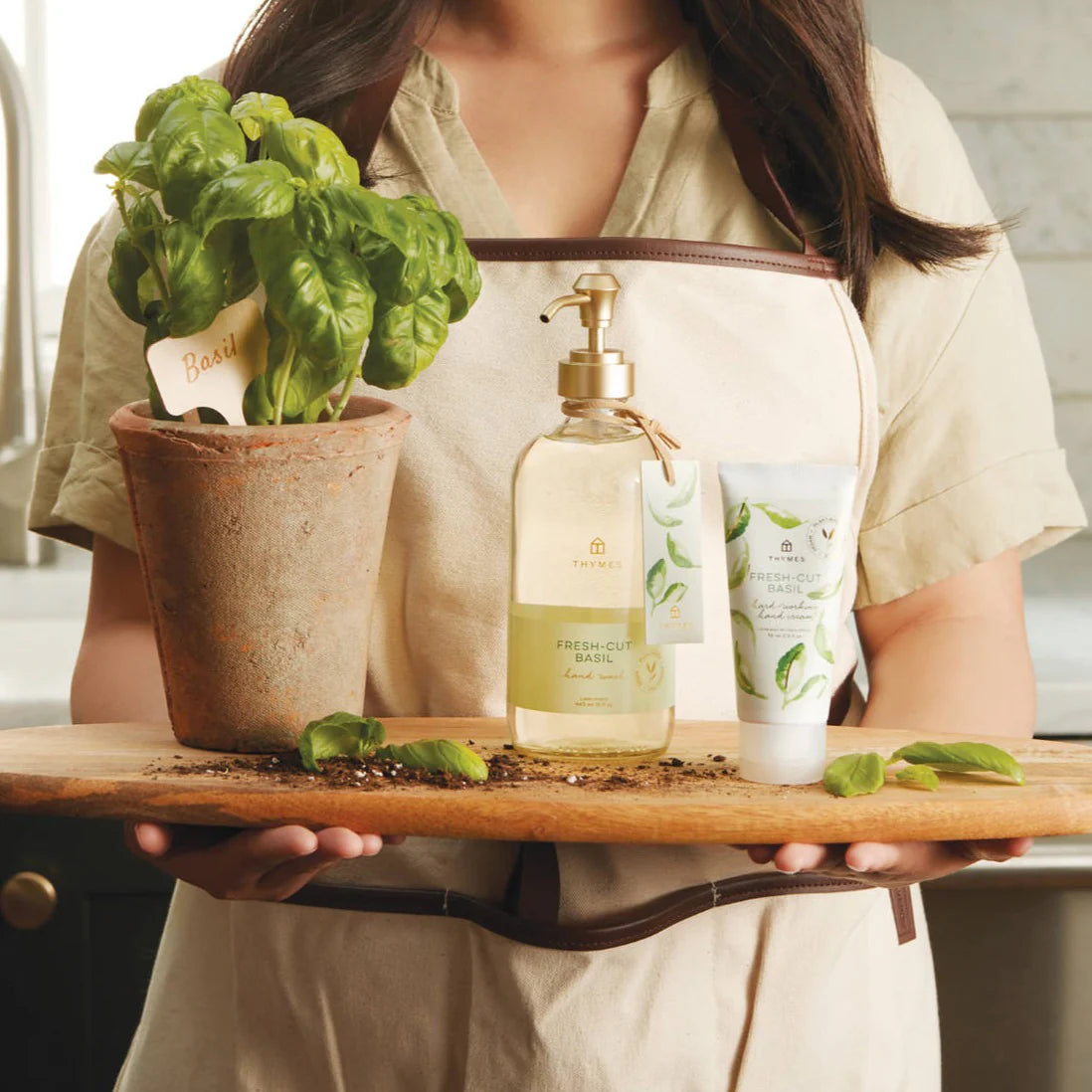 Glass Hand Soap Fresh Cut Basil