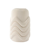 3D Printed ivory wave vase 12"