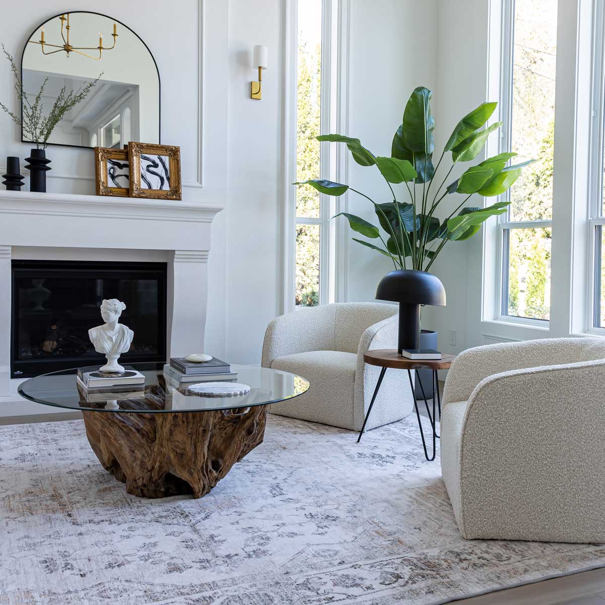 Natura Round Root Coffee Table - S