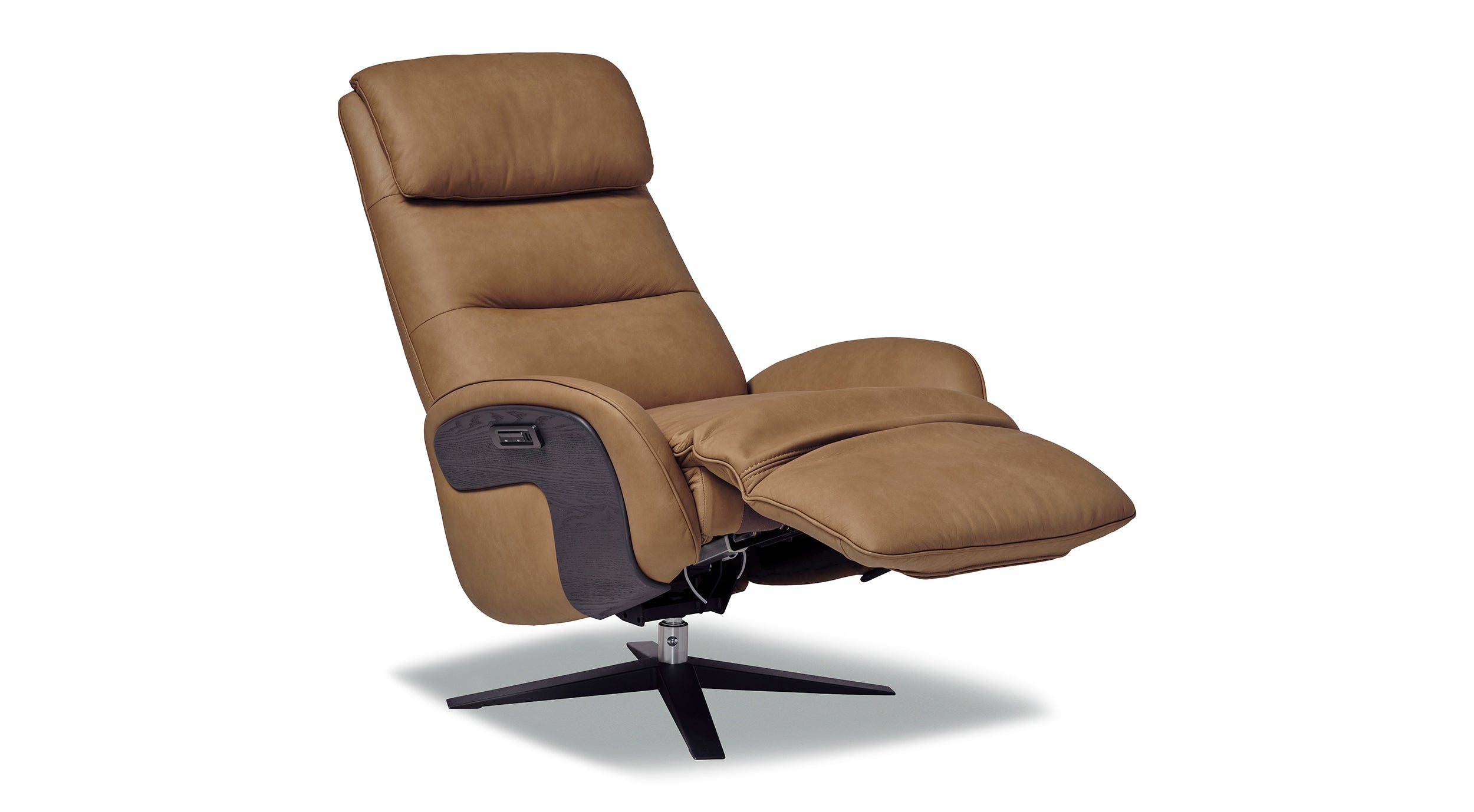 Eris Power Recliner in Havana Rum by Stylus